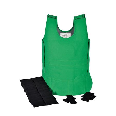 ABILITATIONS Weighted Vest, Green, Medium, 4 Pounds SSE-0023